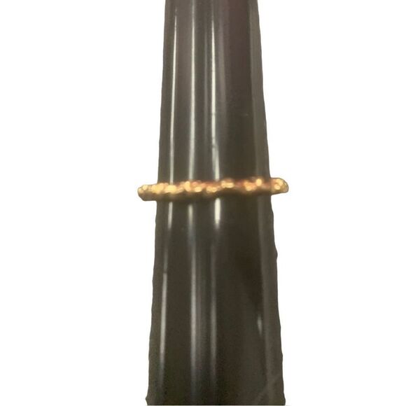 Simple Gold Textured Ring - Picture 1 of 4